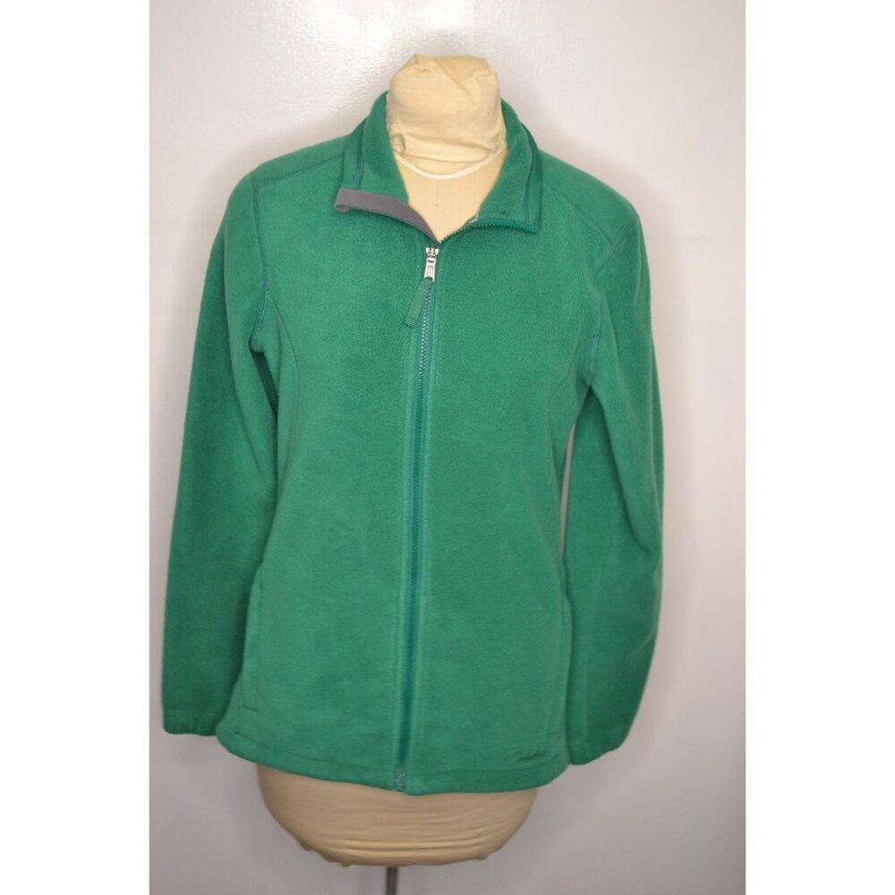 Cabela's Women's Small Green Lightweight Fleece Front Zip Up Jacket